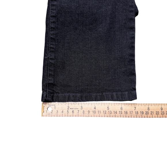 Eileen Fisher Jeans Women's Size 4 Petite Denim Black Straight Leg Stretch - Picture 12 of 12